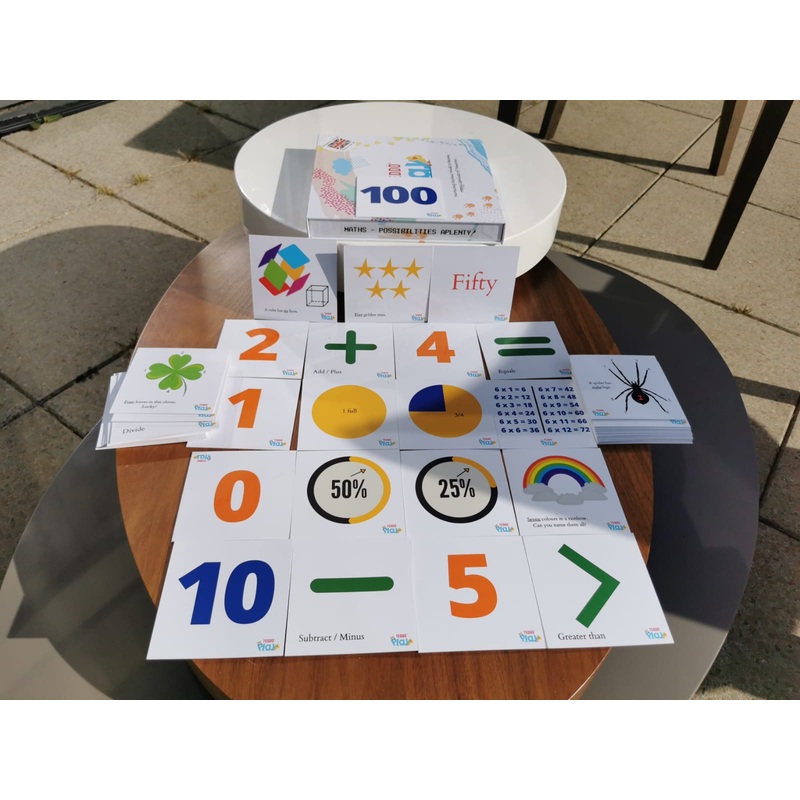 TEDDO PLAY 42 LEARNING CARDS - MATHS - POSSIBILITIES APLENTY!