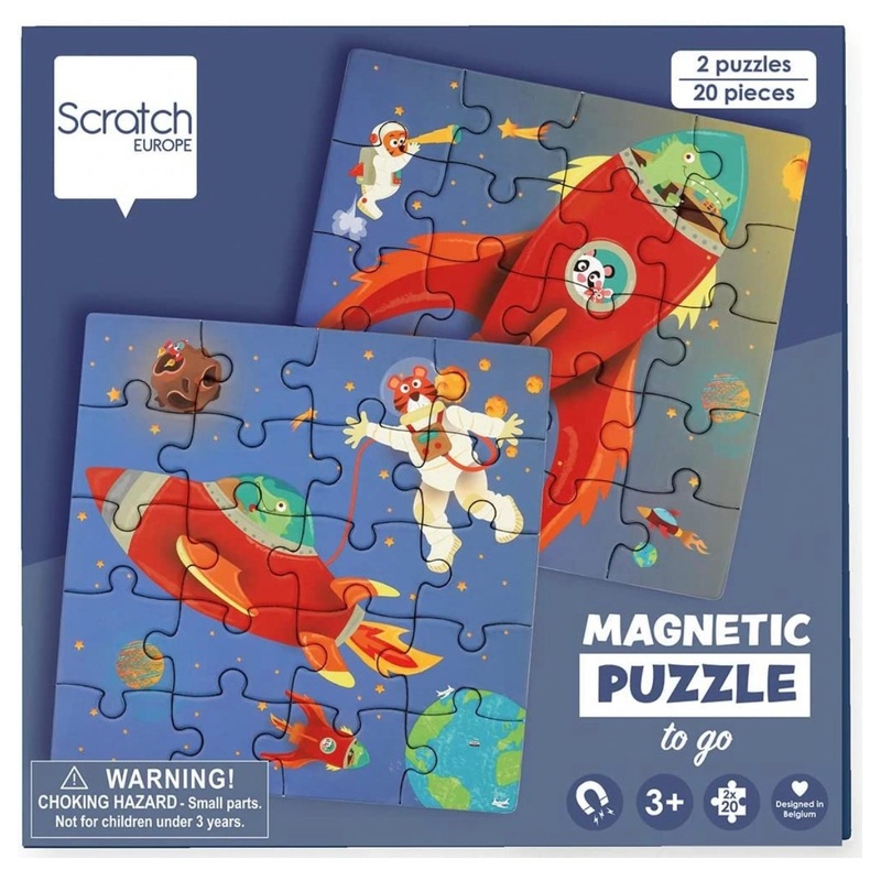 Scratch Scratch Magnetic Puzzle Book  SPACE