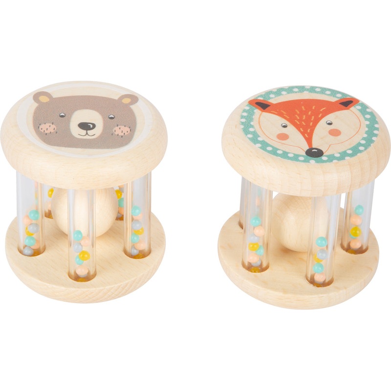 Small Foot Baby Rattles Animals Pastel
