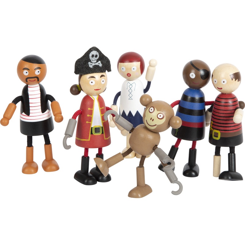 Small Foot Bending Pirate Dolls