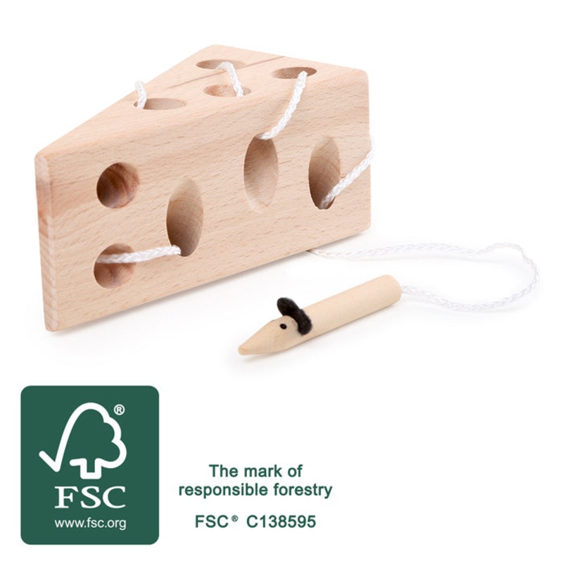 Small Foot Cheese and Mouse Threading Game