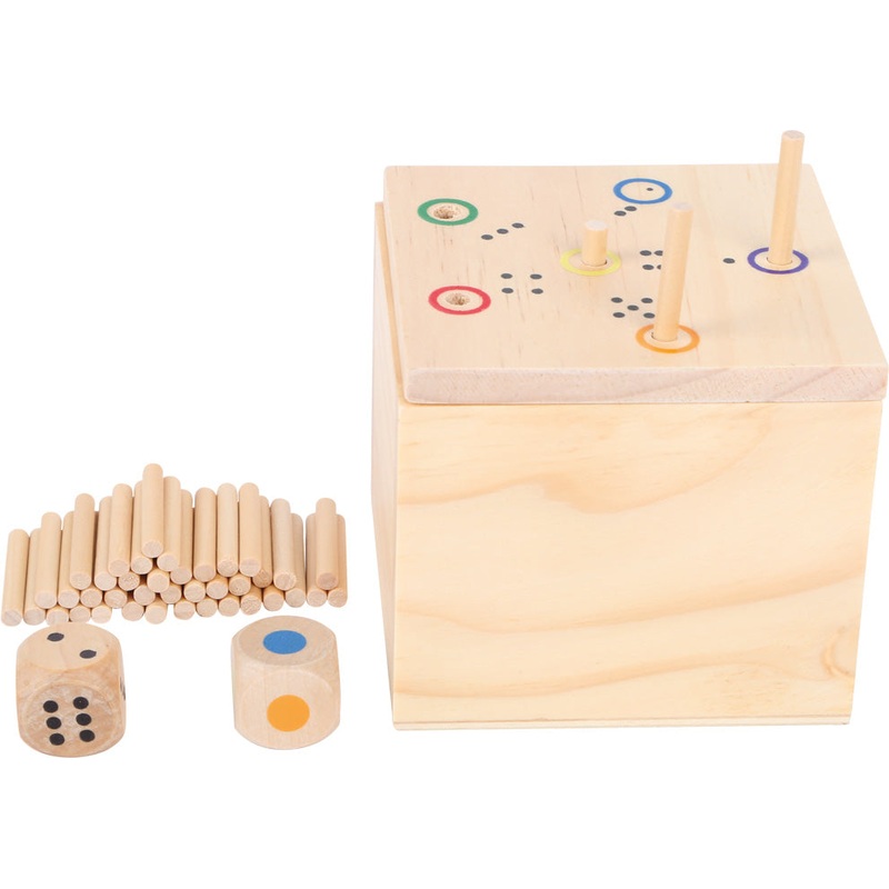Small Foot Dice Game in a box "6 out"
