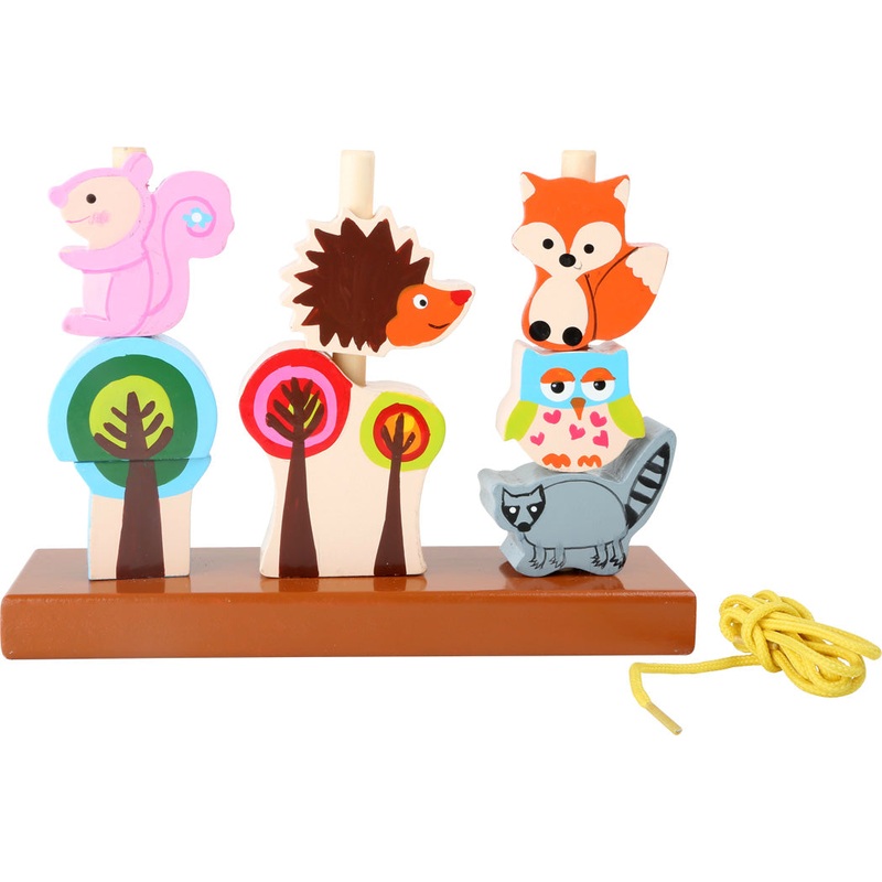 Small Foot Forest Animals Inserting and Threading Game