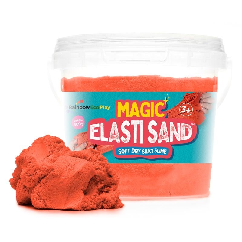 Rainbow Eco Play Magic Elasti Sand Red - 300g