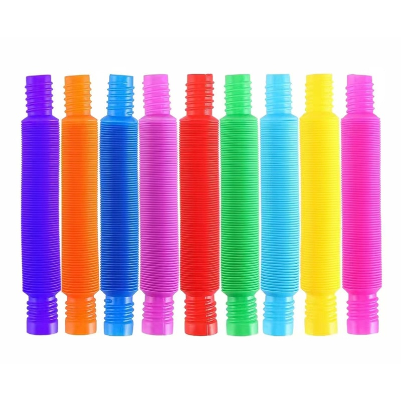 Rainbow Expandable Pipes - Set of 12/Individual Colours