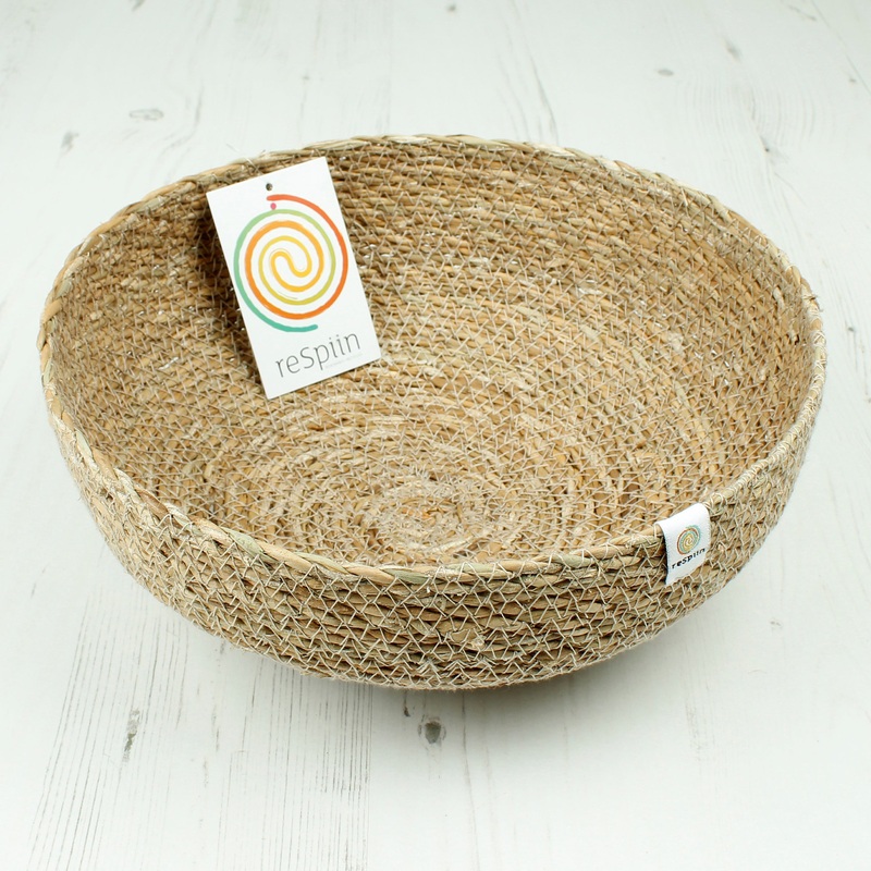 ReSpiin Seagrass Bowl Large Natural