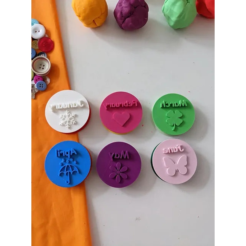 Month Playdough Puck Set