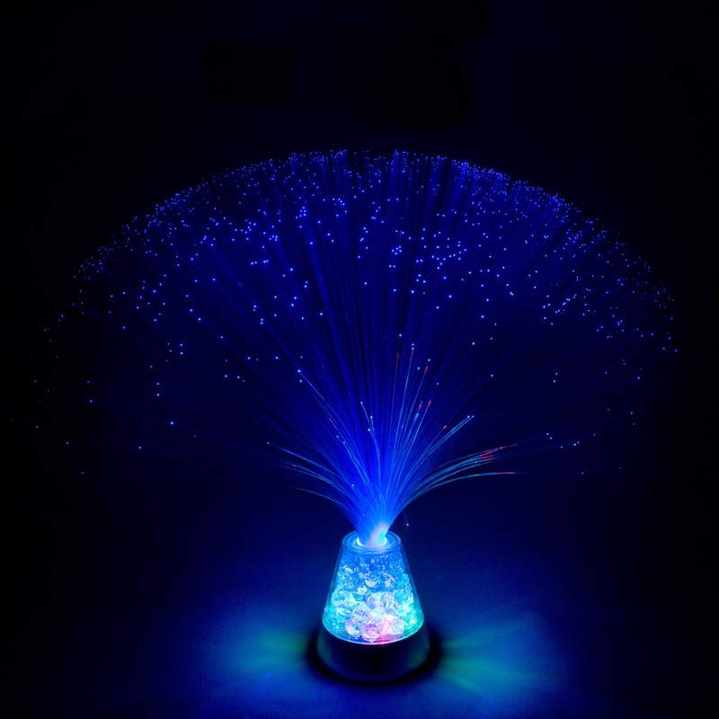 My World Fibre Optic Ice Lamp - Blue