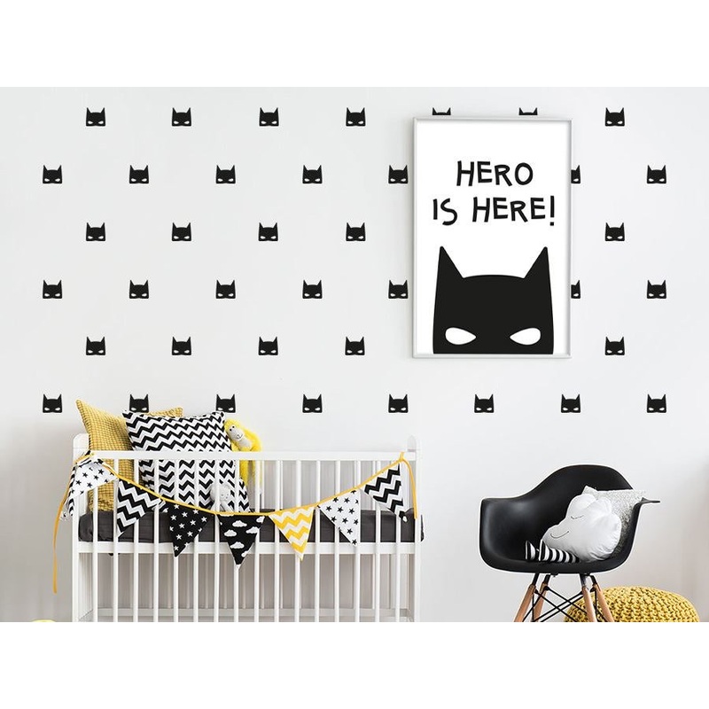 Pastelowelove Small Batman Wall Stickers - Black