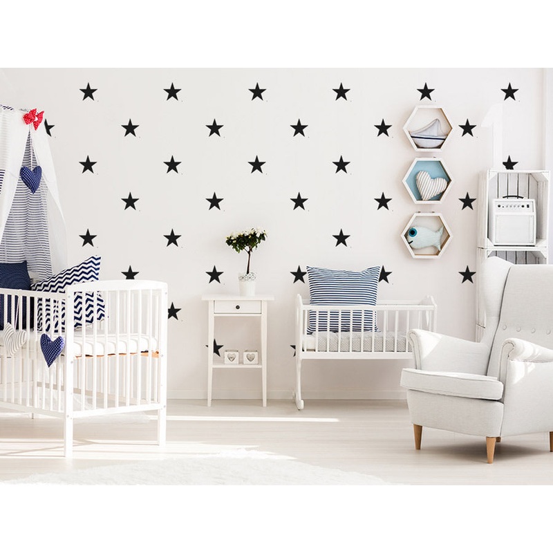 Pastelowelove Small Star Wall Stickers - 5 Colours