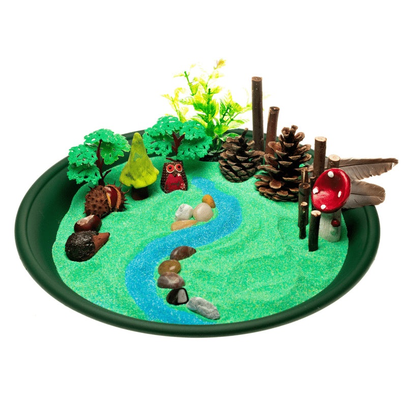 Rainbow Eco Play  Forest  Small World Play Multicoloured Sand 1kg