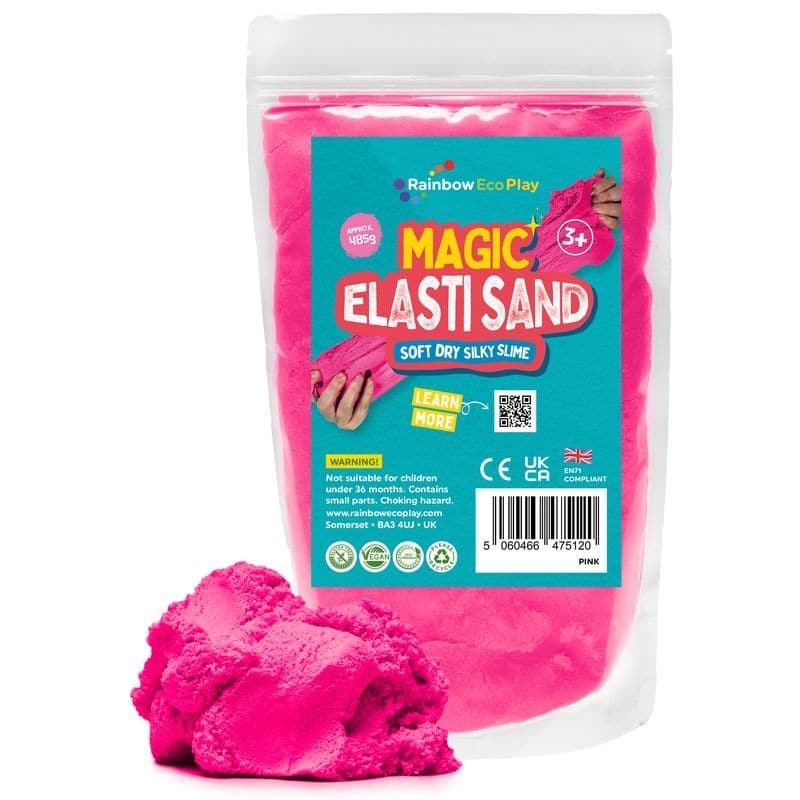 Rainbow Eco Play  Magic Elasti Sand Pink  485g