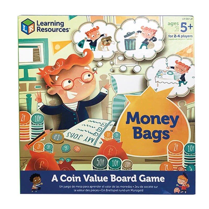 Learning Resources Money Bags A Coin Value Board Game