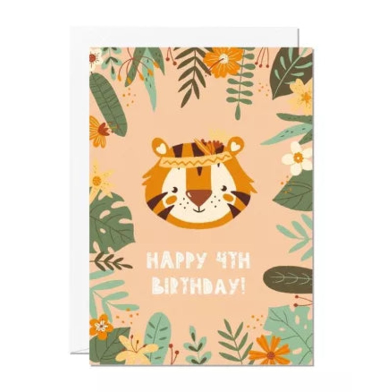 4th Birthday | Kids Birthday Card