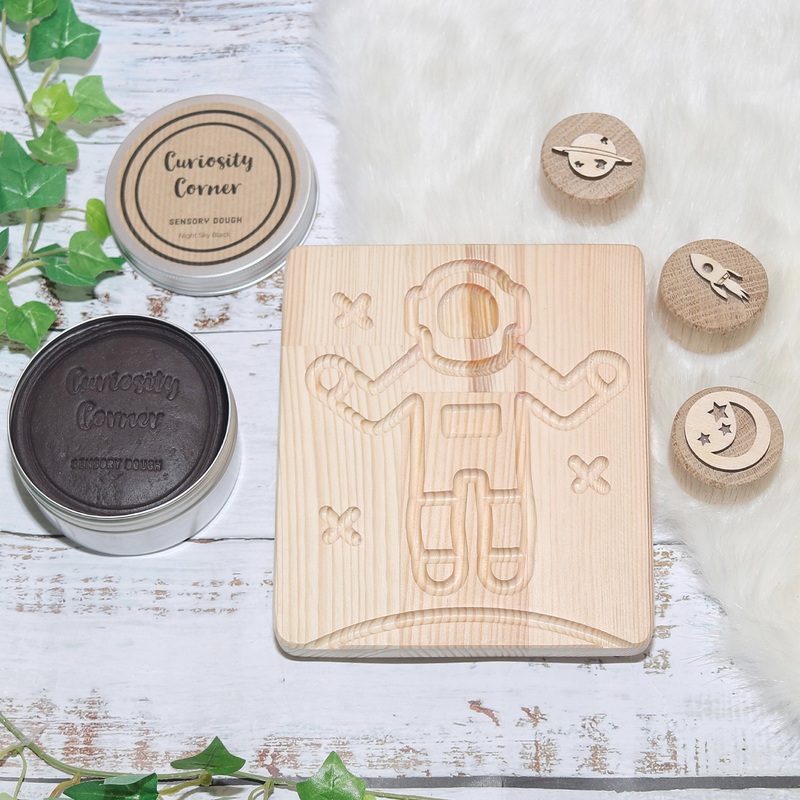 Astronaut Pine / Oak Sensory Board plus Bundle Option *EXCLUSIVE DESIGN*