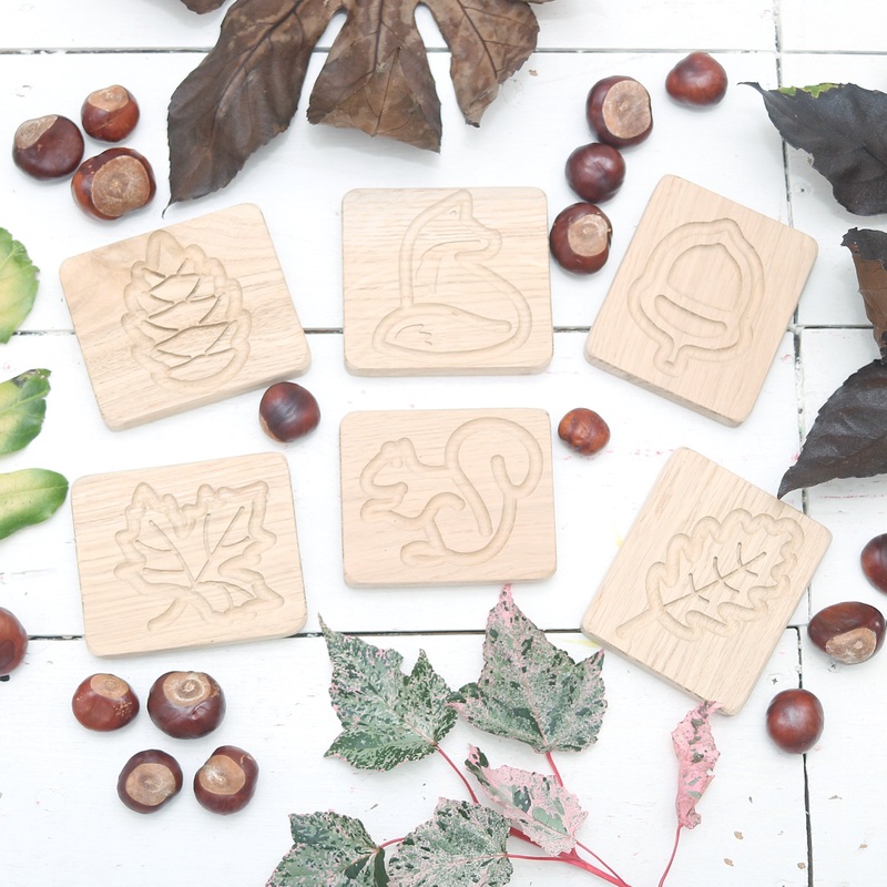 Autumn Sensory Boards Oak - Set of 6*EXCLUSIVE DESIGN*