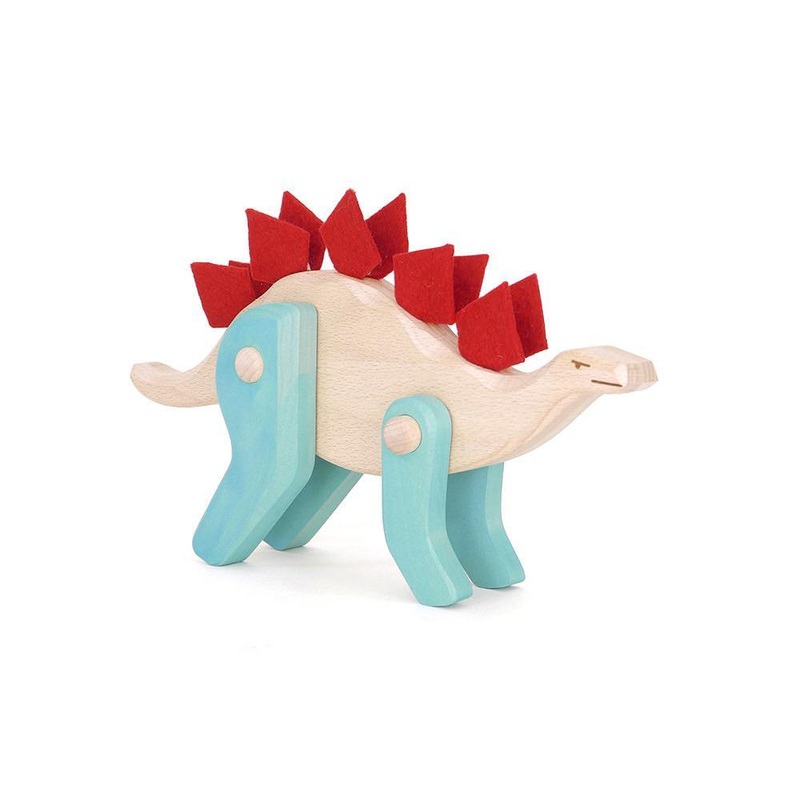 Bajo Tobe Stegosaurus Dinosaur Wooden Figure