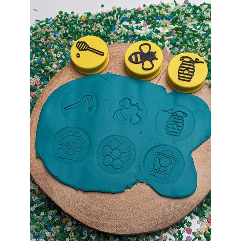 Bee Playdough Stamp Set