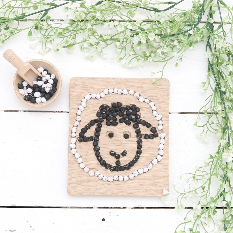 *EXCLUSIVE DESIGN* Farm Sheep Oak Sensory Board