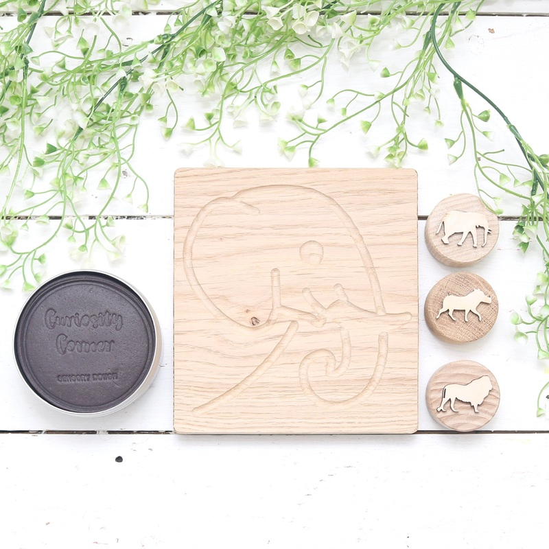 *EXCLUSIVE DESIGN* Safari Elephant Oak Sensory Board plus Bundle Option