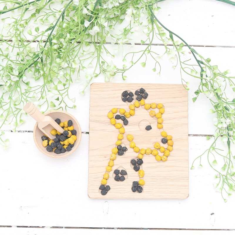 *EXCLUSIVE DESIGN* Safari Giraffe Oak Sensory Board