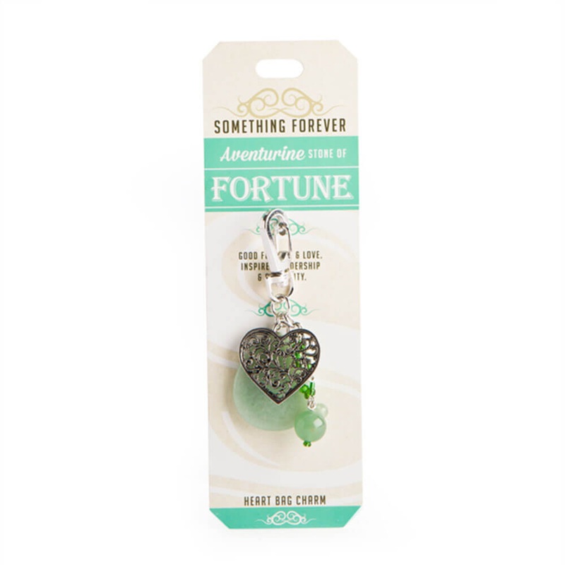 Collection de Wishstone Aventurine Heart Sac Charme