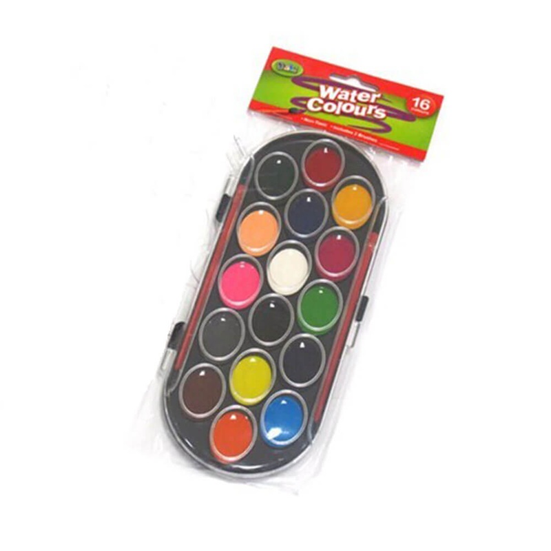 Ensemble de peinture DATS avec 2 pinceaux (16 couleurs)