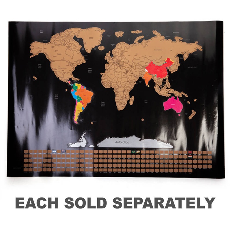 Scratch Me Away World Travel Carte